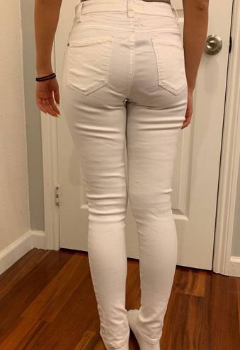 Fire Los Angeles High Waisted White Jeans