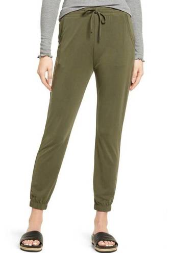 Treasure & Bond New  Soft Modal Knit High Waist Joggers Olive Sarma