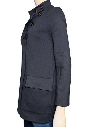 Diane Von Furstenberg  DVF Women’s 0 Dark Gray Cotton Wool Button Up Coat Jacket