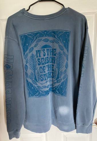 Noah Kahan Stick Season Sweatshirt Blue Size L