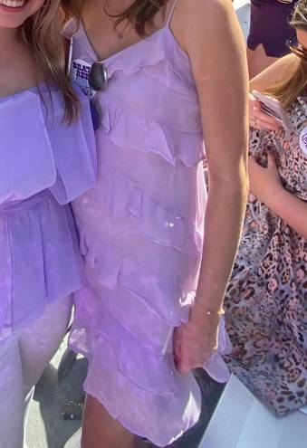 I Just Have to Have It Lilac Ruffle Dress