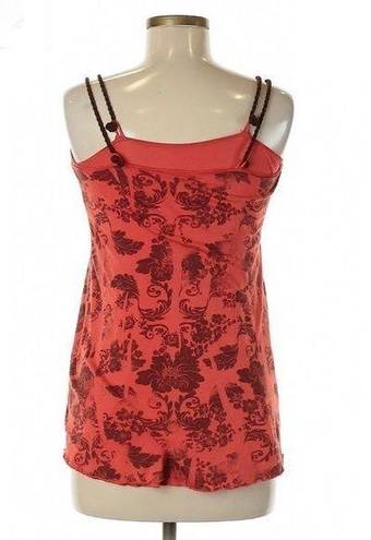 Ella Moss  Rope Straps Red Floral Print Top♥️❤️♥️