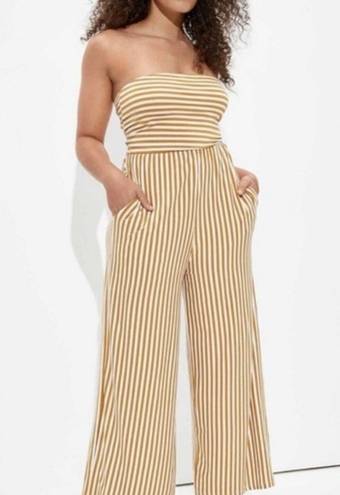 American Eagle striped tube top jumpsuit