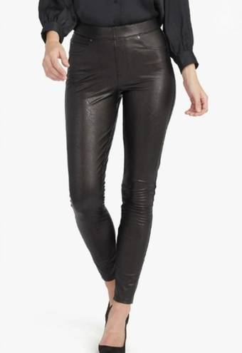 Spanx  Faux Leather-Like Ankle Skinny Pants Black