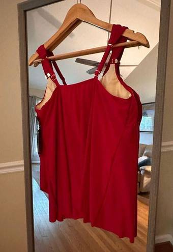 MiracleSuit Micraclesuit NWT 14DD Tankini Top Red