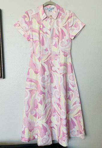 Hill House NWT  Lily Candy Kaleidoscope Pink Dress Size XXS