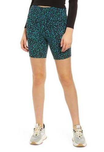 Daisy AFRM Elin High Waist Bike Shorts Blue  Ditsy Size XS