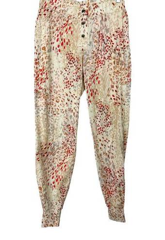 n:philanthropy  Women's NEW Leo - Jogger Abstract Animal Red Sweatpants SZ S