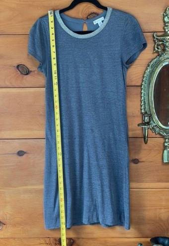 Eliane Rose  Gray Crew Neck Comfort Short Sleeve Pullover Midi Dress Size XS/S