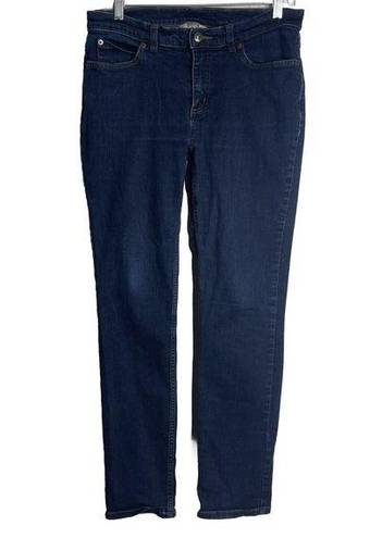 Duluth Trading  Jeans Womens Flex Daily Slim Fit Skinny Denim Dark Wash Size 8