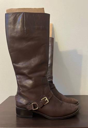 Ralph Lauren Dark Brown Leather Riding Boots