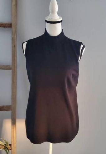 Charter Club  Black Turtleneck Sleeveless Lightweight Sweater Top M