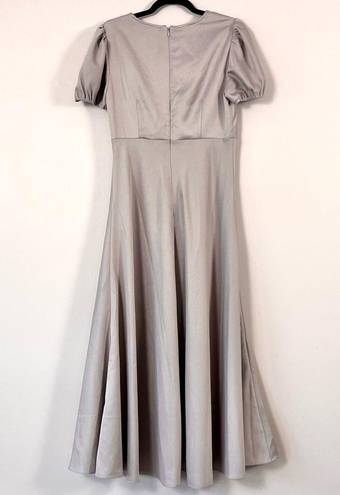 BHLDN Sachin & Babi Shelley Satin Midi Dress in Gray