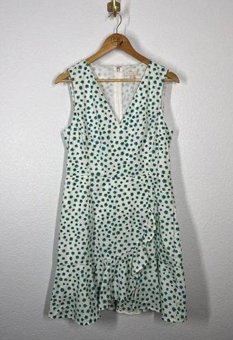 Rebecca Taylor  Emerald Daisy Print Ruffle Hem Dress