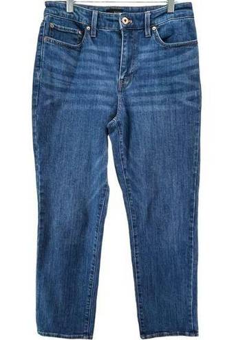 Talbots  High Waist Straight Leg Modern Ankle Denim Jeans Blue Womens Size 4