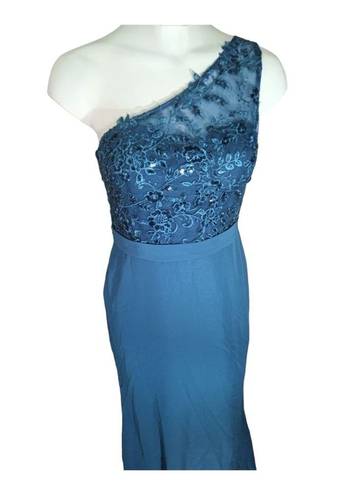 JJ's House  Beautiful One Shoulder Gown NWT size ( see measurements)