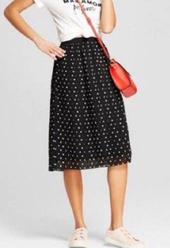 A New Day  Polka Dot Pleated Skirt