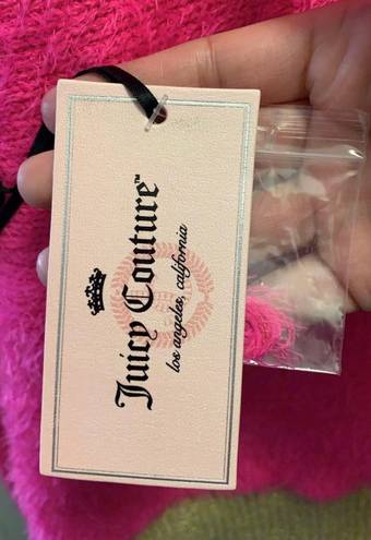 Juicy Couture Pink & Gold Fuzzy Sweater