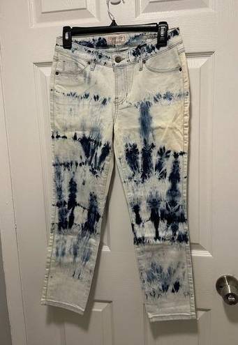 Guess Vintage  Pants Womens Sz 27 Crop Mid Jeans Acid Wash Stretch Denim 90s Y2K