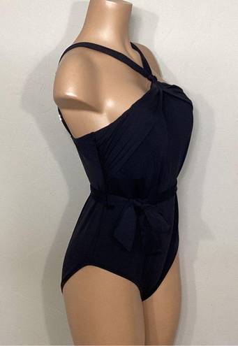 La Blanca New.  black swimsuit with tie. Retails $149. Size 14