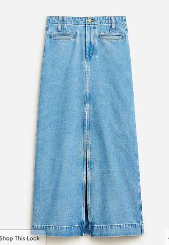 J.Crew  Denim maxi skirt in medium indigo wash Size 25 Style BY454