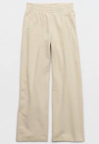 Aerie OFFLINE Throw Back Fleece Wide Leg Pants