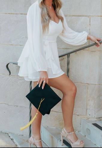 Hello Molly Ride on Romper in White