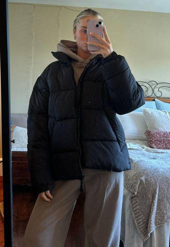 Oversized Puffer Coat Black