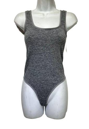 One Piece Colsie Womens Gray Seamless  Tank Top Bodysuit Shirt Size M