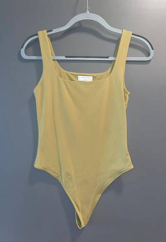 Babaton Aristide Olive Green  Squareneck Contour bodysuit