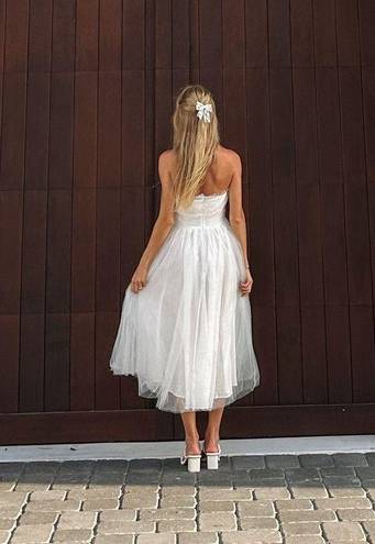 white tulle dress