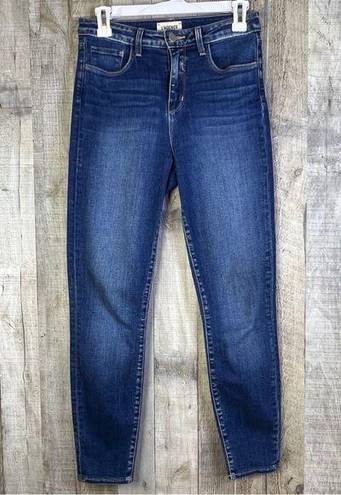 L'Agence L’AGENCE Size 26 Cropped Skinny Distressed Straight Leg Soft Stretchy De…