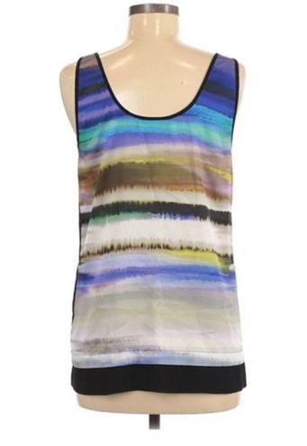 DKNY  Jeans Tank Top M Sleeveless Colorful Gradient Print Summer Vacation Beach