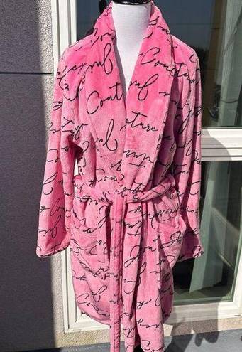 Juicy Couture  pink and black script robe