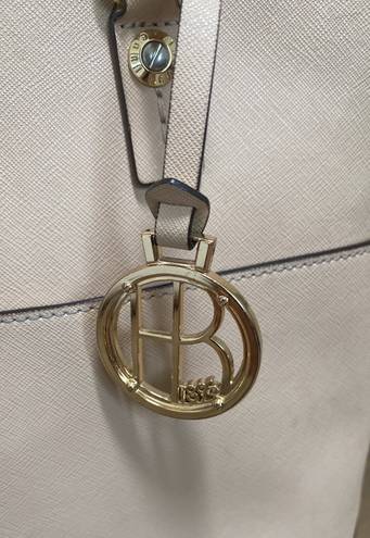 Henri Bendel Cream Saffiano Leather Crossbody Bag