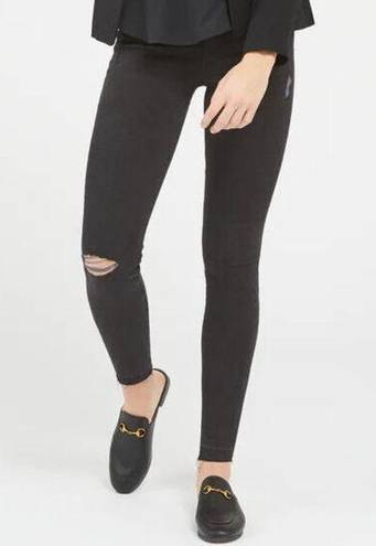 Spanx NEW ® Distressed Ankle Skinny Jeans Vintage Black Womens Size XS‎