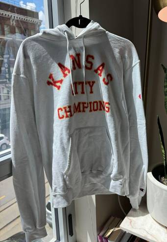 Champion White Kansas City Chiefs Hoodie