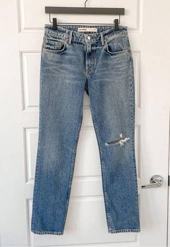 GRLFRND NEW  Kate Low Rise Slim Crop Jeans Hidden Hills