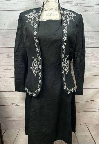 Coldwater Creek  size 6 black sleeveless dress with matching jacket - 2629