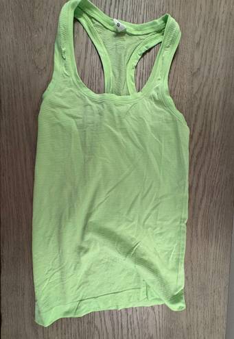 Lululemon Swiftly Tech Tank Lime Green