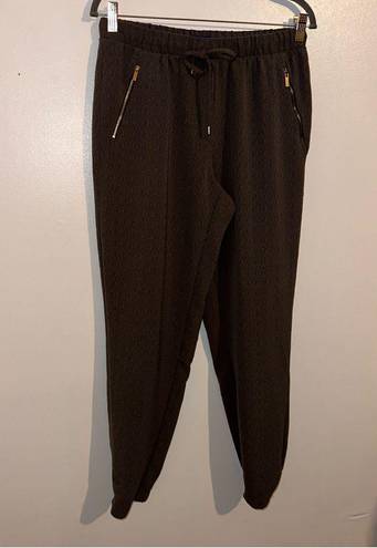 Apt. 9 Gray Business Casual textured/patterned jogger pants size Medium