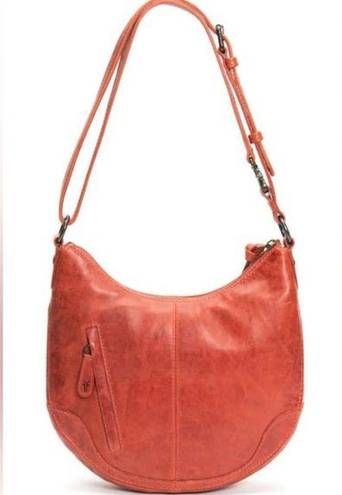 Frye  Melissa Small Scooped Hobo Bag in Burnt Orange