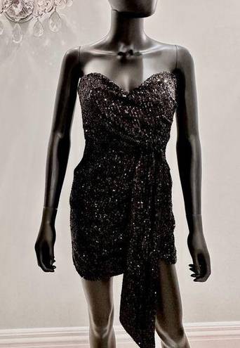 Nookie  Selina Sequins‎ Black Mini Dress