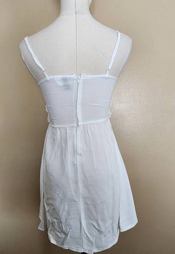 Divided White Lace Mini Dress, Women's 4