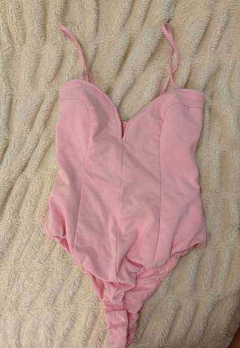 ZARA Pink Fitted Bodysuit