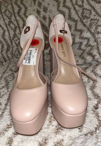 Madden Girl Pink Platform Heels