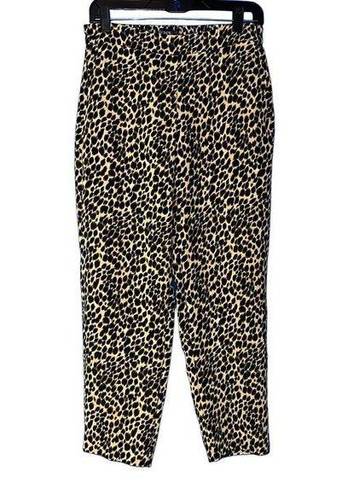 J.Crew  animal print pull-on Jamie pants 8