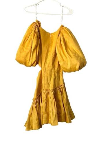 Chateau 🆕 AJE  Mini Puff Sleeve Dress in Sunshine Yellow Sz 4 US