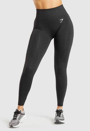 Gymshark Black Marl Vital Seemless Leggings