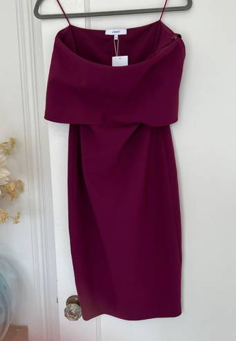 Likely Driggs Deep Orchid Strapless Ruffle Knee Length Dress Size 2 NWT